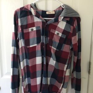Men’s Hollister Hooded Flannel